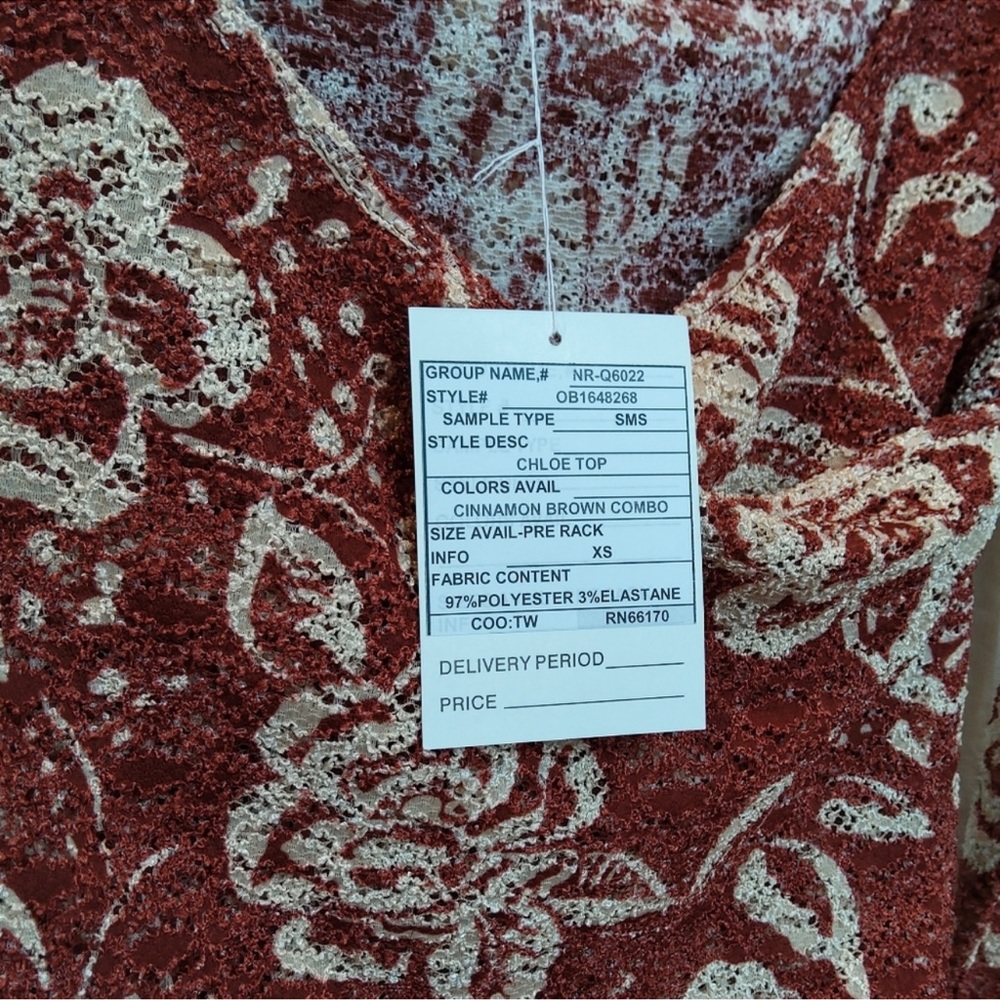 FP RARE SAMPLE Chloe top NWT - Picture 2 of 4